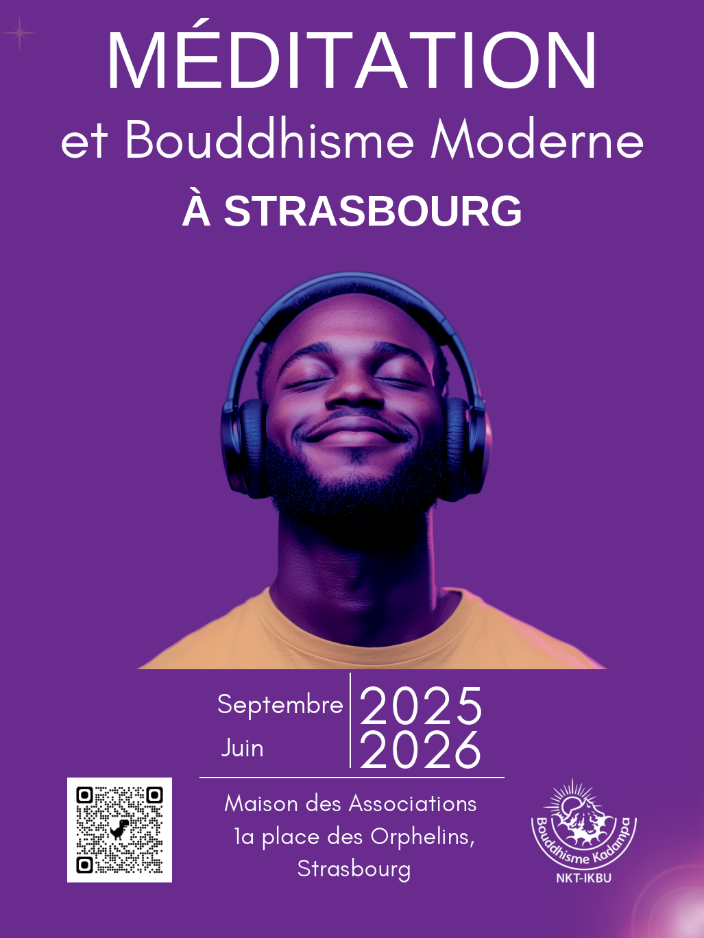 Flyer programme méditation Strasbourg